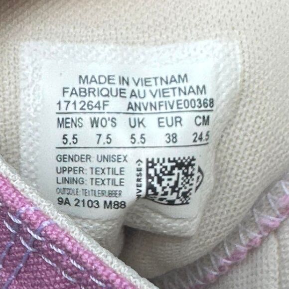 Pink Converse High Top All Stars Mens Size 5.5 Womens Size 7.5 - Picture 5 of 8